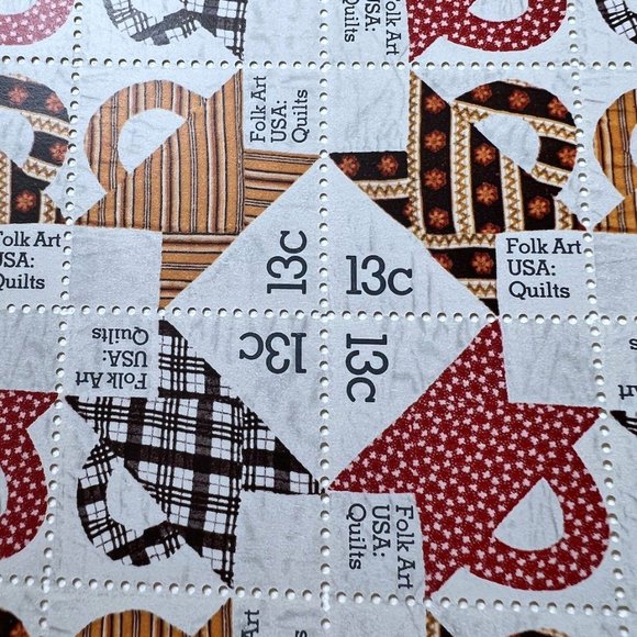 Other Quilts 1978 Postage Stamp Sheet Usa Folk Art Scott 1745 Poshmark